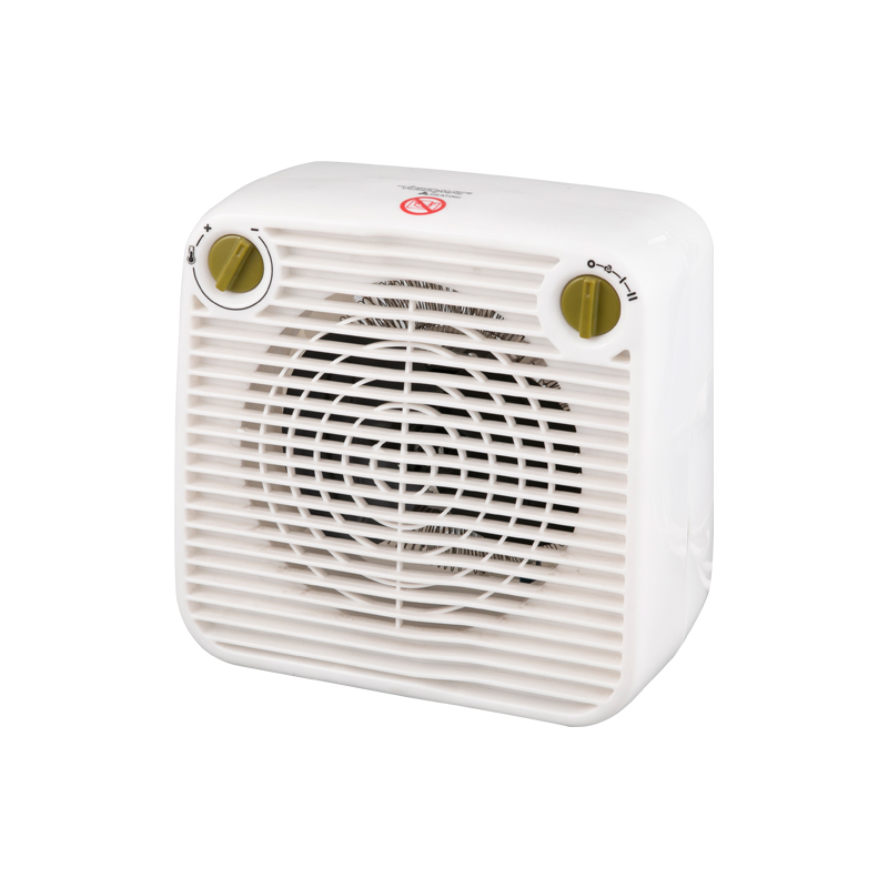 Is the fan heater equipped with safety features such as overheat protection and automatic power-off to prevent tipping?