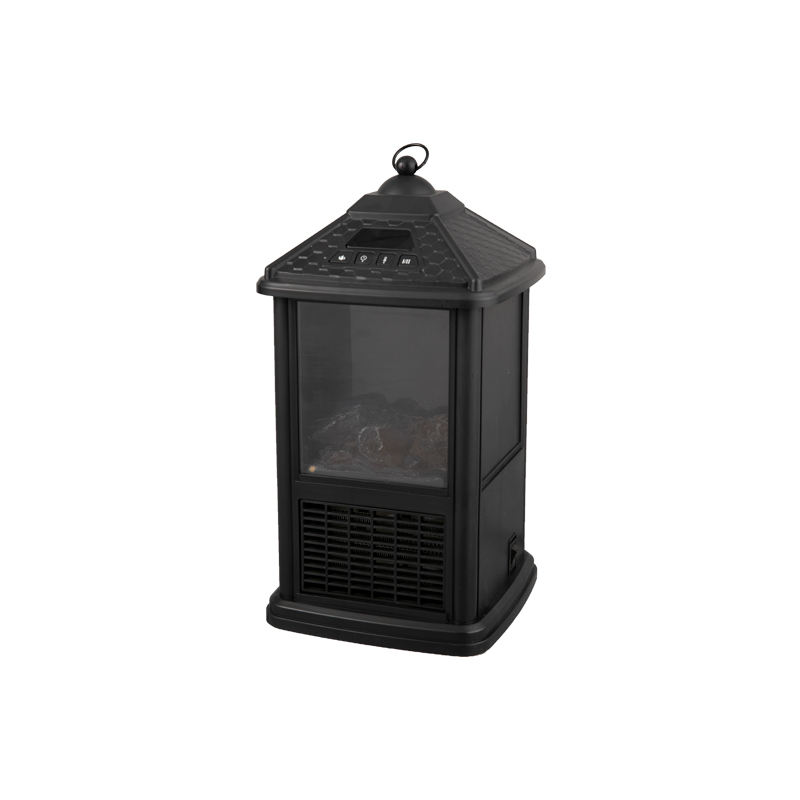 Is the material of the fireplace heater durable and easy to clean?